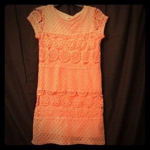 Coral Lace Dress